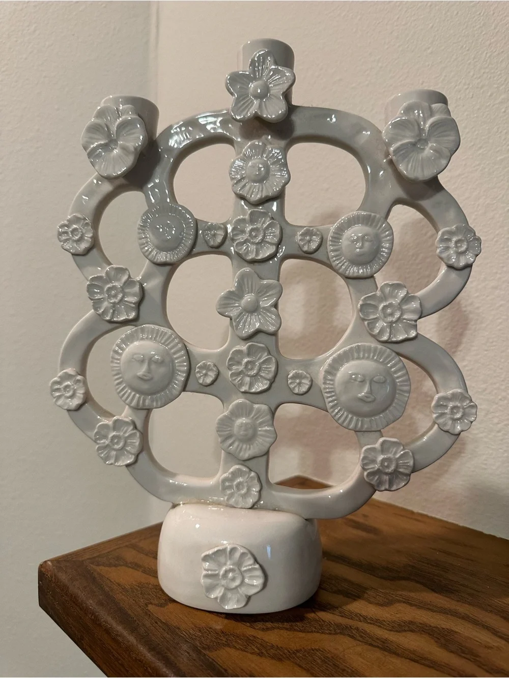 Francesca Kaye for Anthropologie Stoneware Candelabra